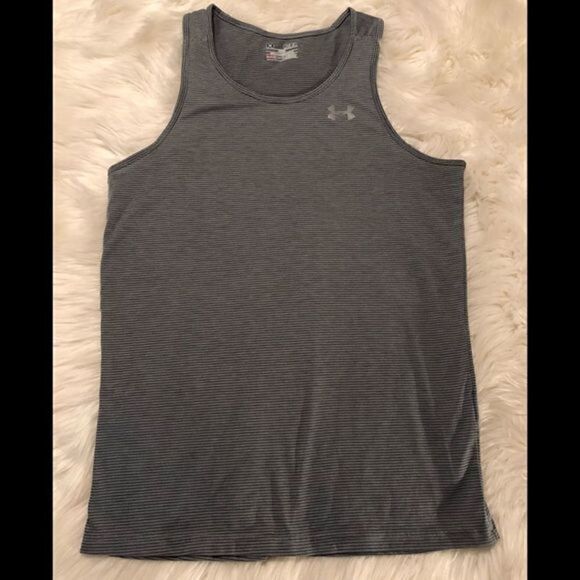 Awesome Grey Under Armour Athletic Tank Medium Excellent Condition - Picture 1 of 6